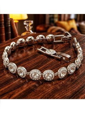 Swarovski Una Angelic Crystal Bracelet White Rhodium Plated